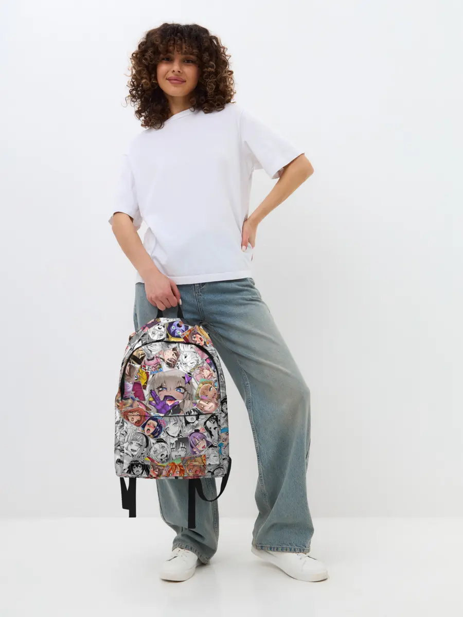 Рюкзак джинсовый / Ahegao завихрение