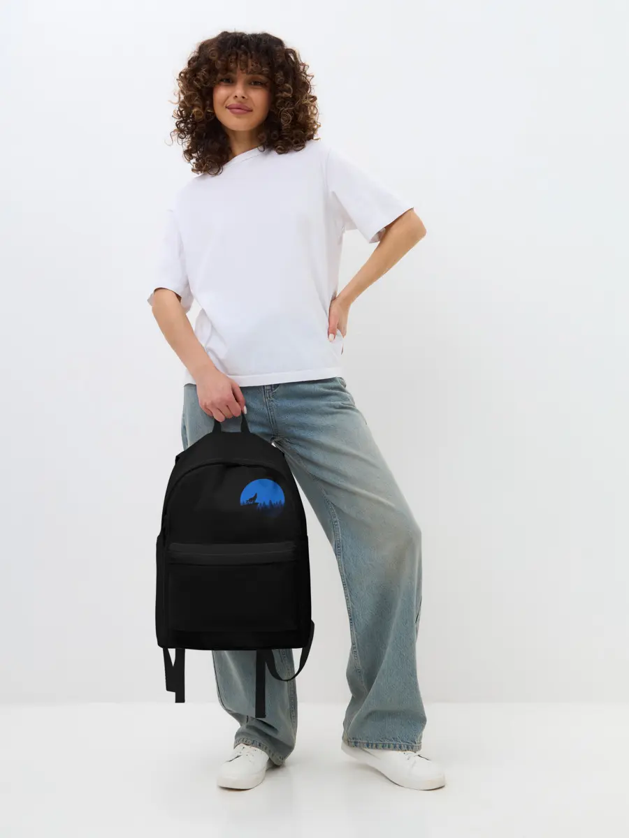 Рюкзак джинсовый / Луна