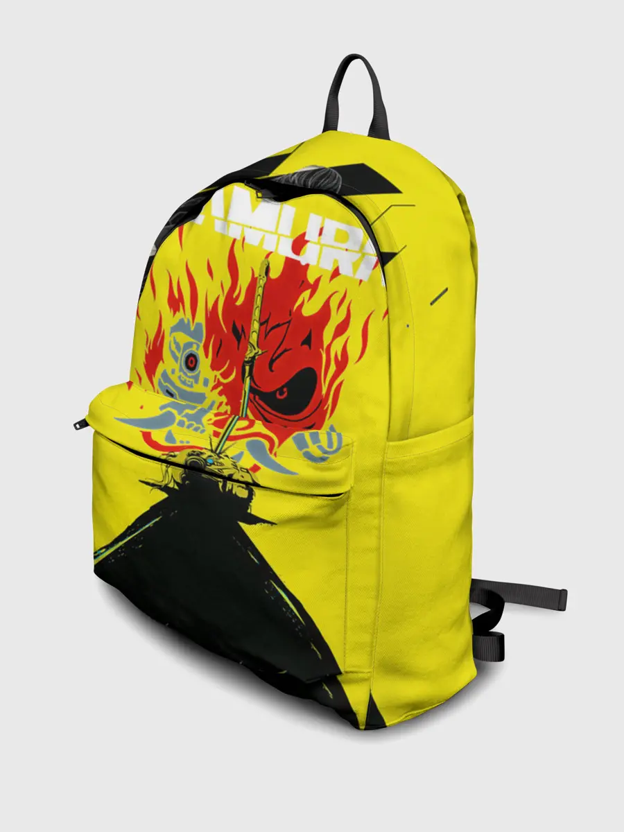 Рюкзак джинсовый / Киберпанк 2077 + Киану на спине