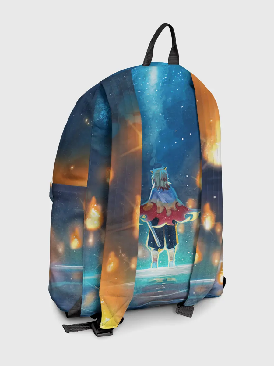 Рюкзак джинсовый / Ренгоку Кёджуро Клинок демонов