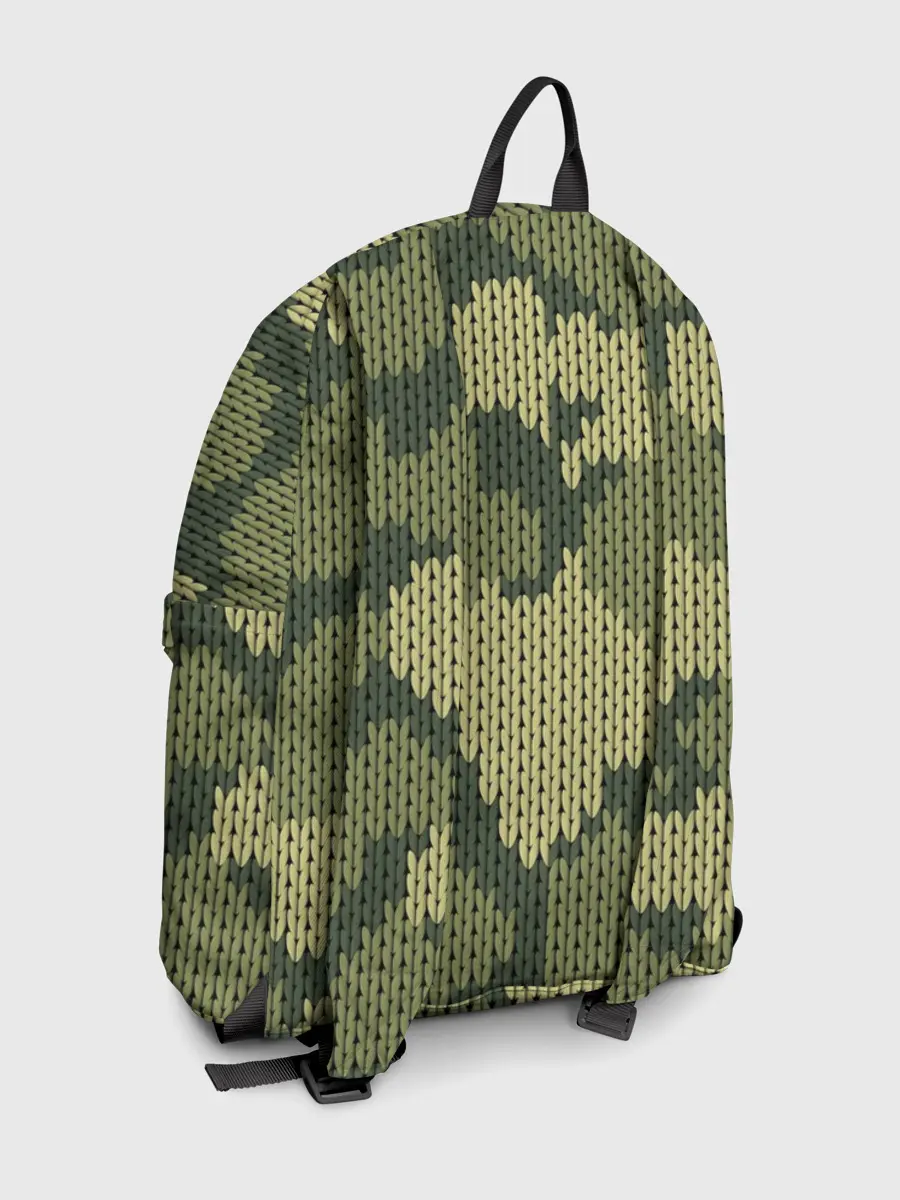 Рюкзак джинсовый / вязаный принт милитари