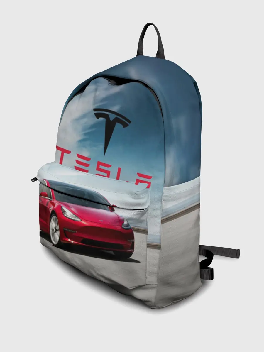 Рюкзак джинсовый / Tesla Model 3