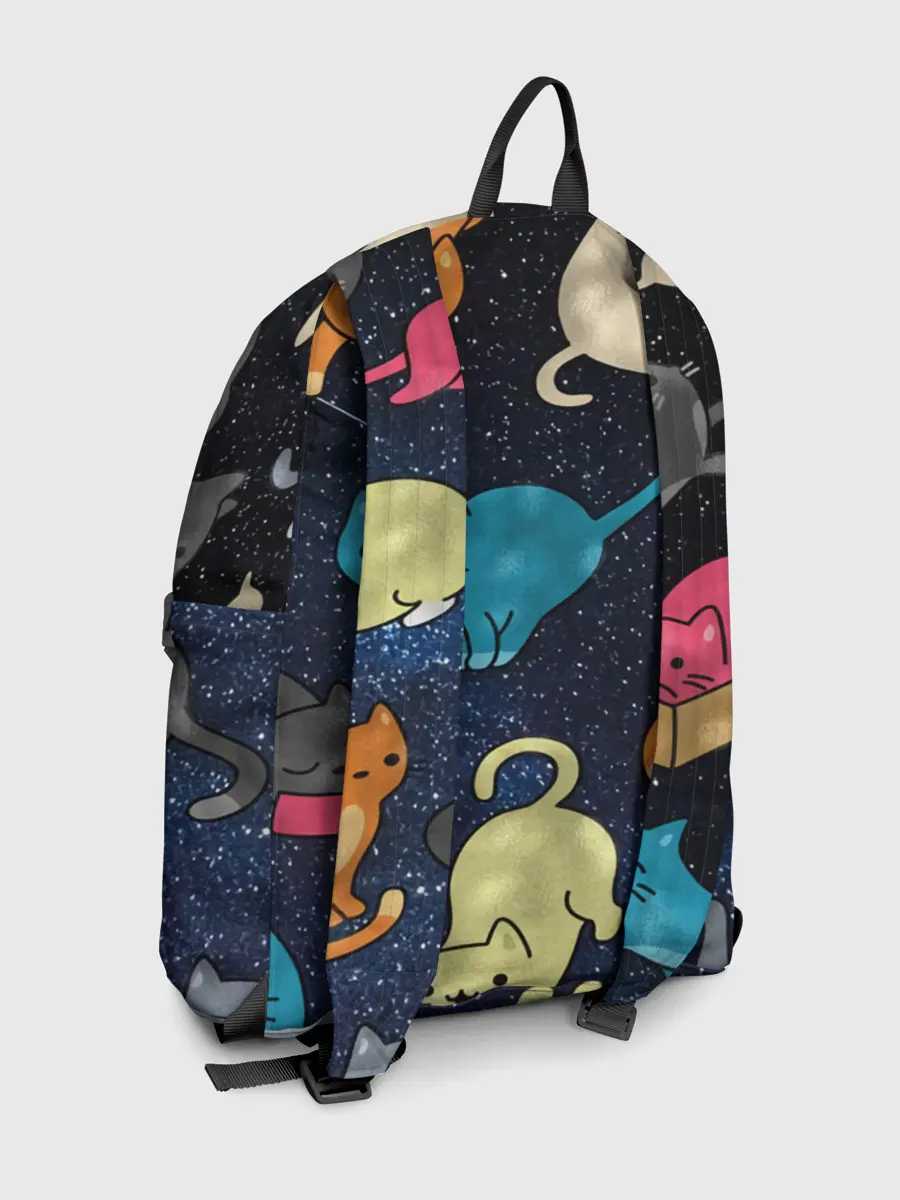 Рюкзак джинсовый / Космические котики