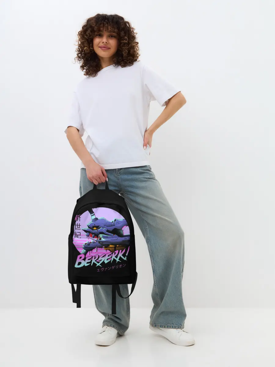 Рюкзак джинсовый / Евангелион Берсерк