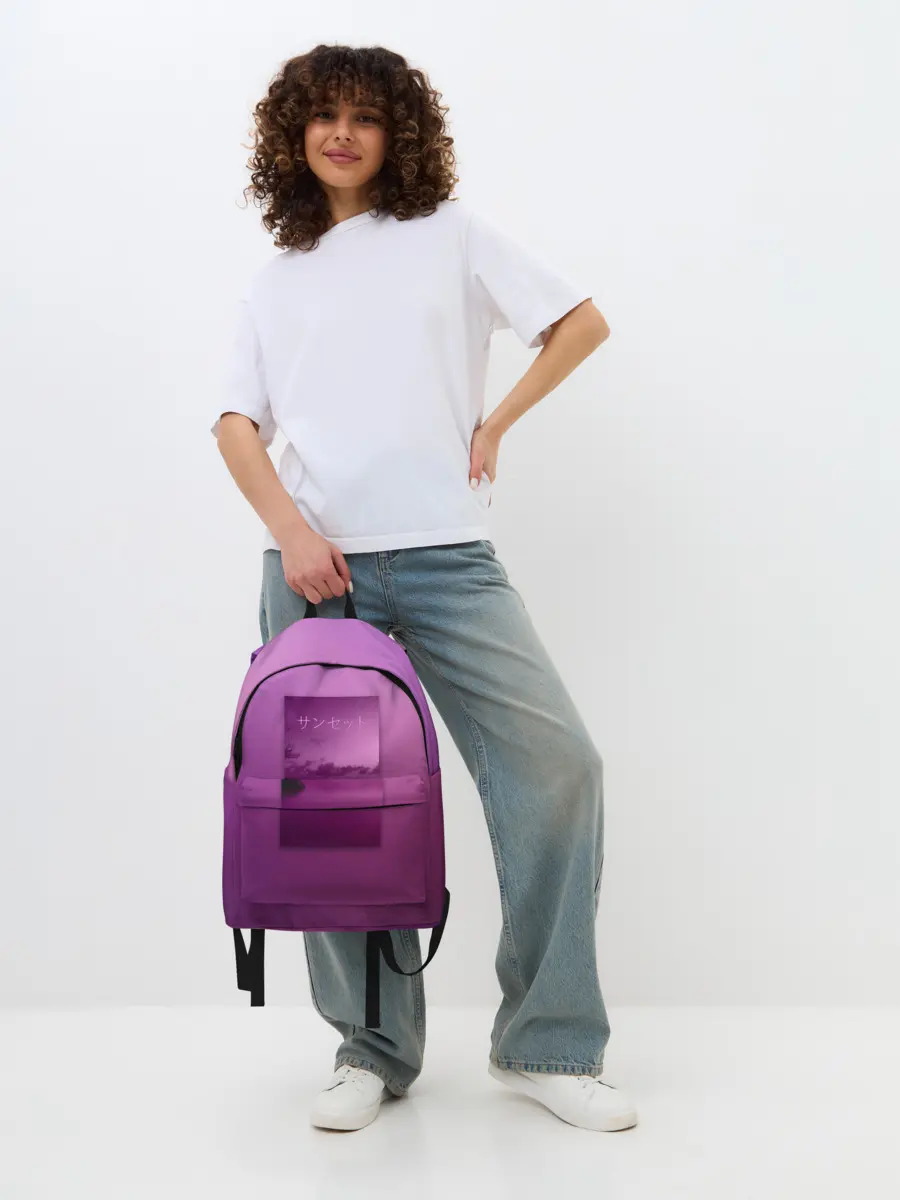 Рюкзак джинсовый / Аметистовый закат