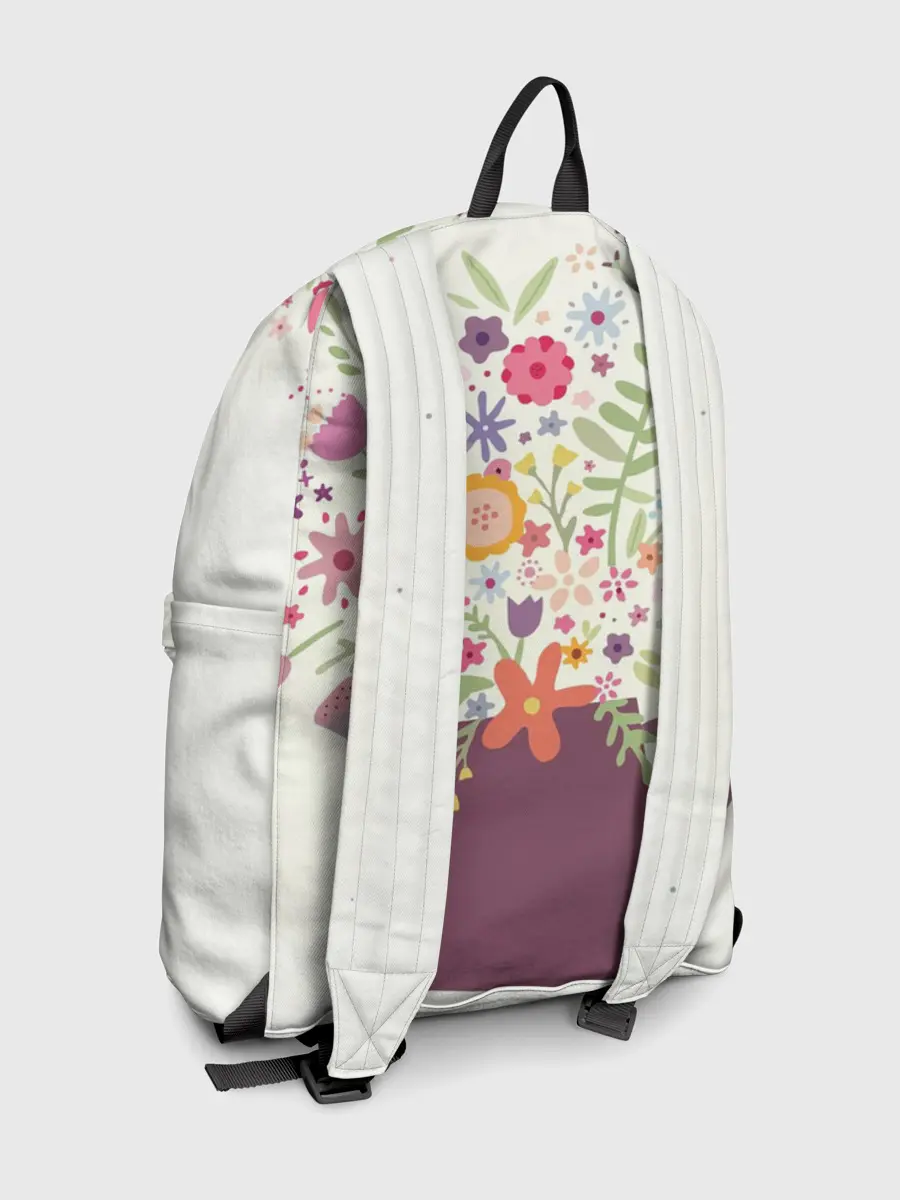 Рюкзак джинсовый / Цветы в чайнике