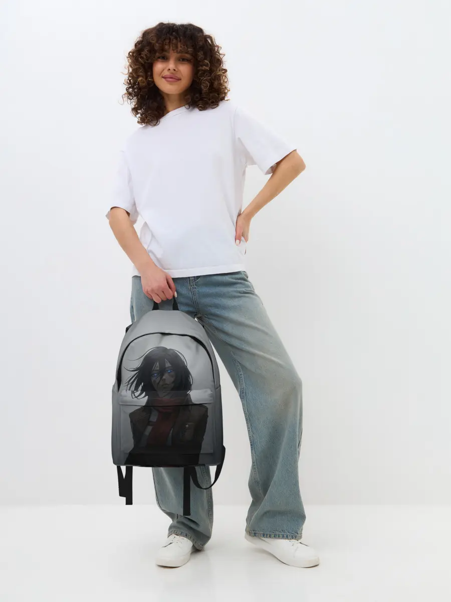 Рюкзак джинсовый / Микаса Аккерман