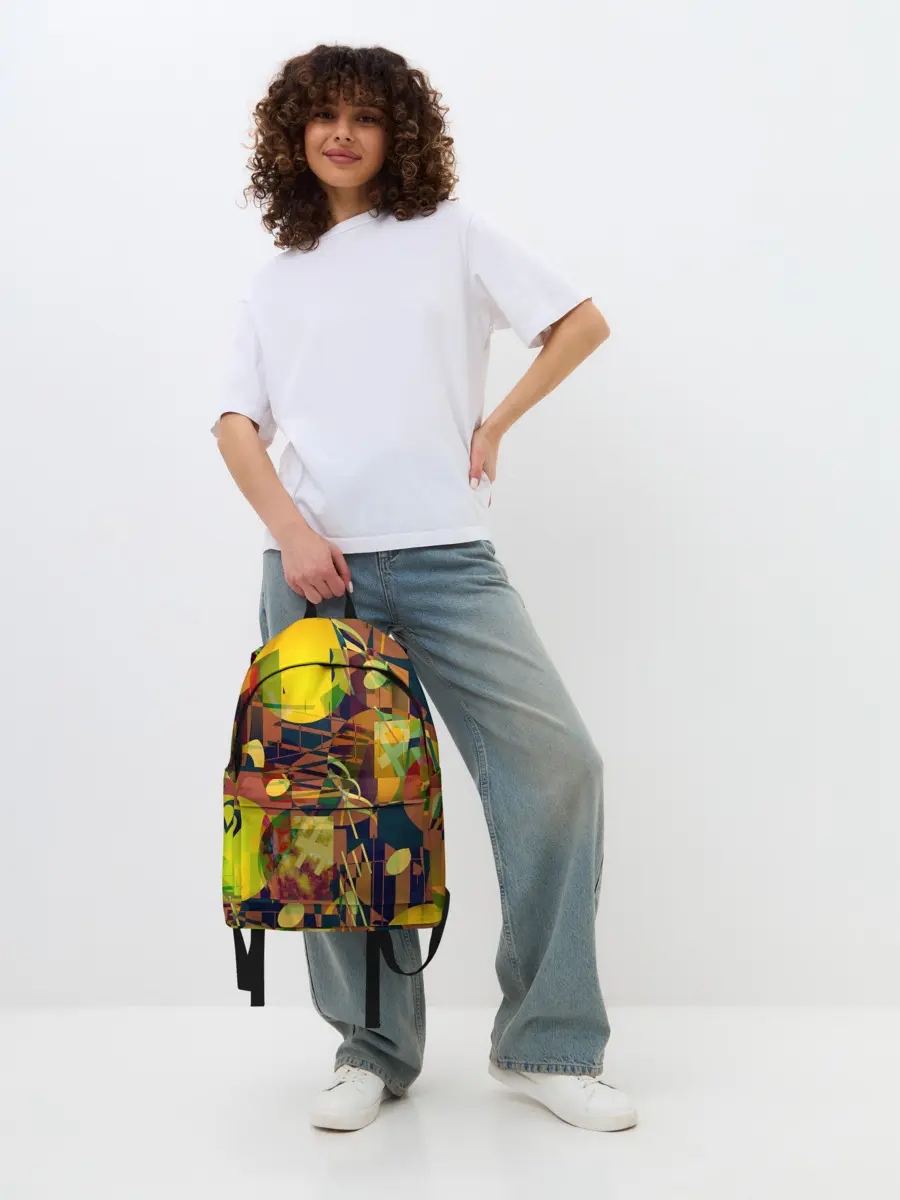 Рюкзак джинсовый / Музыкальный глитч