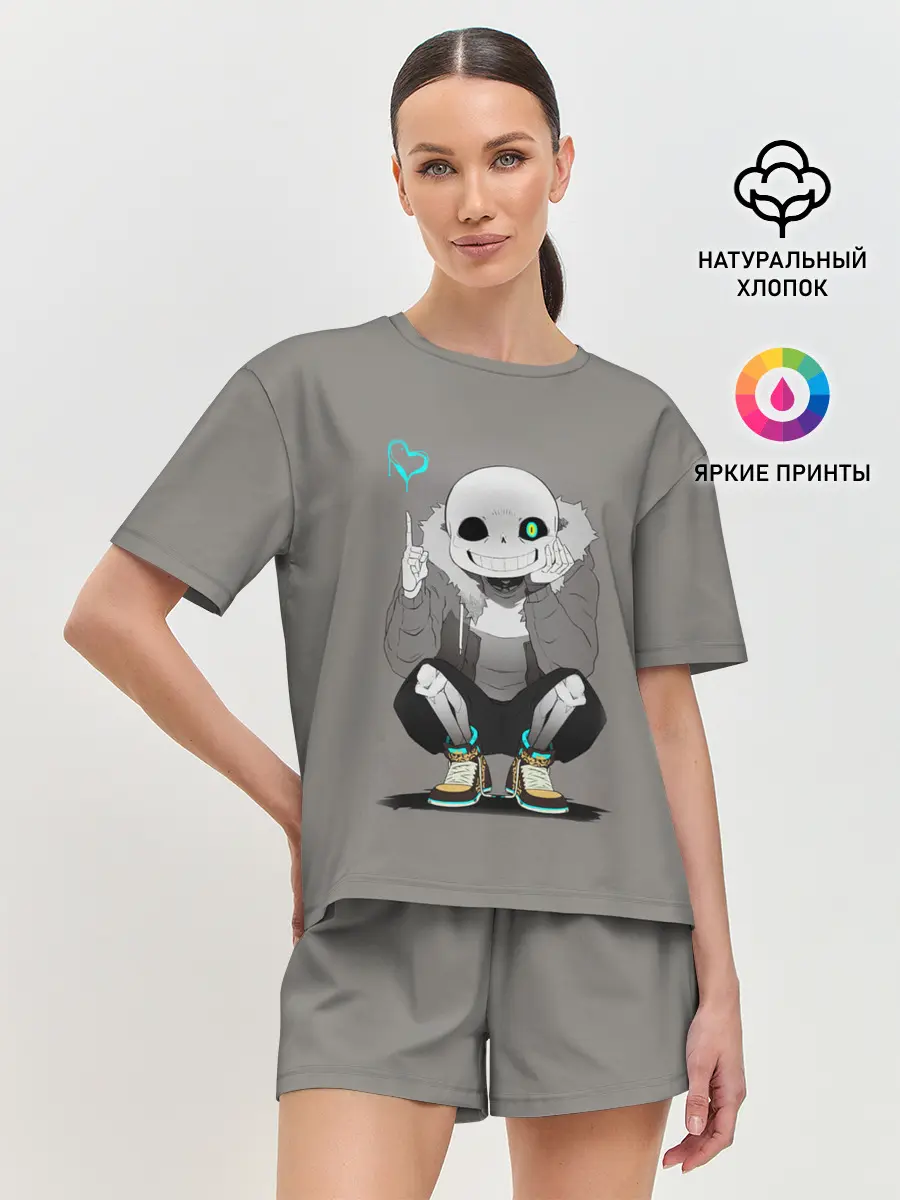 Женская пижама с шортами / UNDERTALE