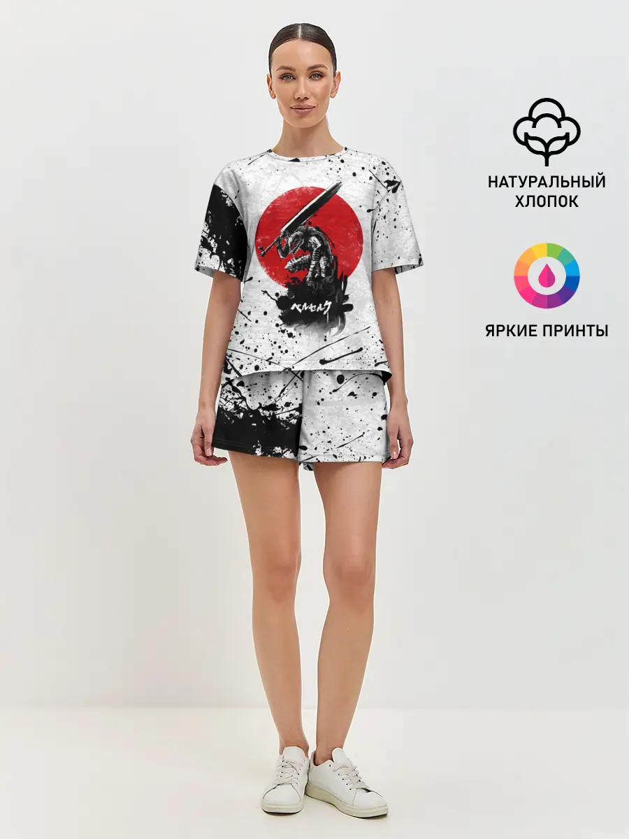 Женская пижама с шортами / guts berserk меч