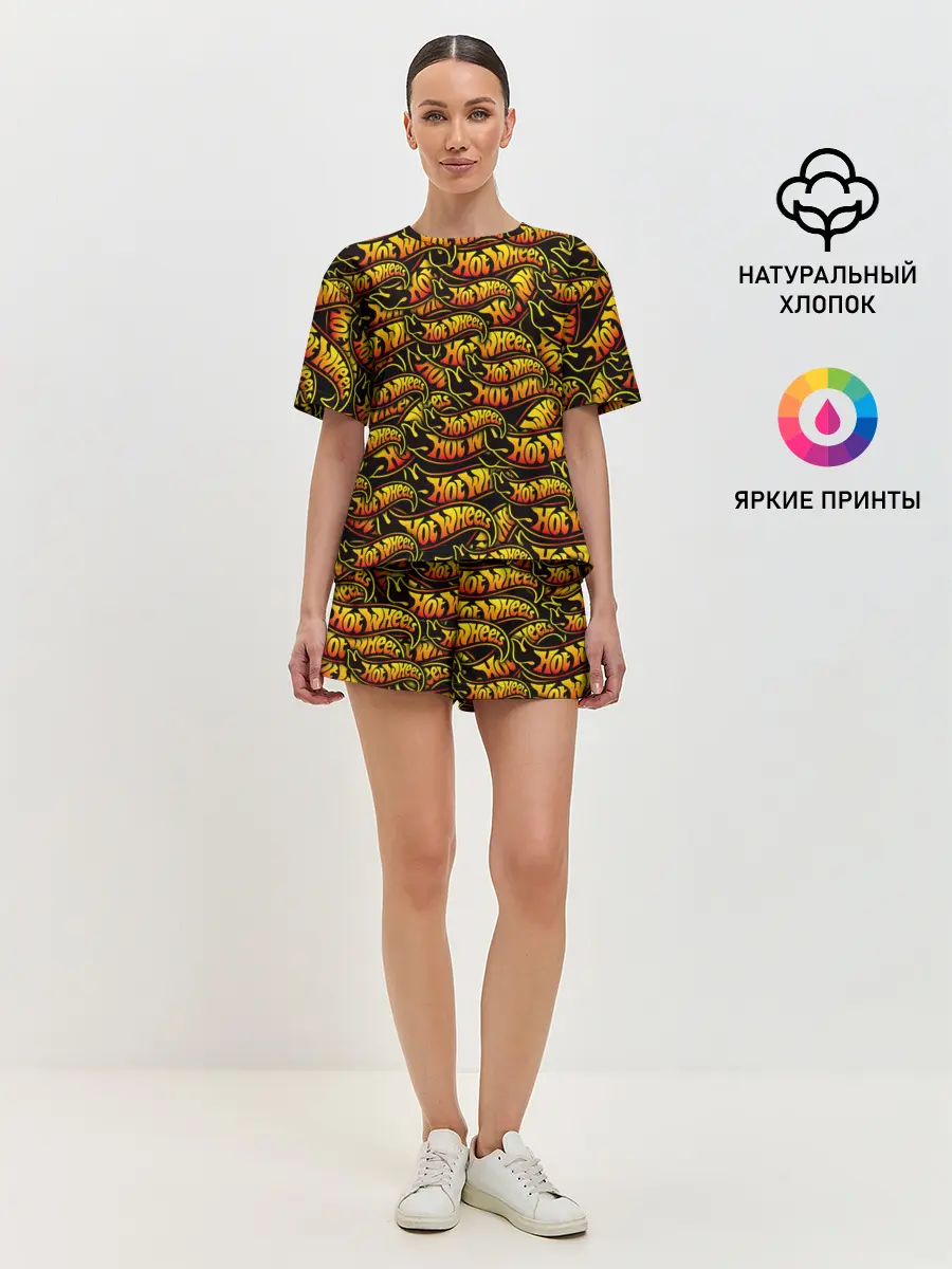 Женская пижама с шортами / Hot Wheels