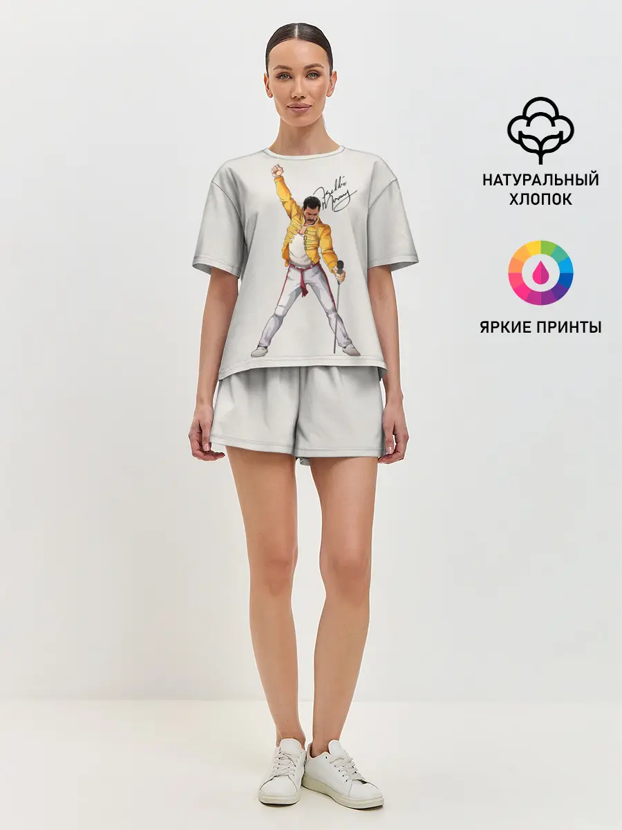 Женская пижама с шортами / Фредди Меркьюри автограф