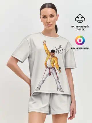 Женская пижама с шортами / Фредди Меркьюри автограф