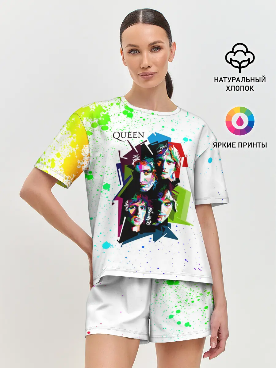 Женская пижама с шортами / Queen