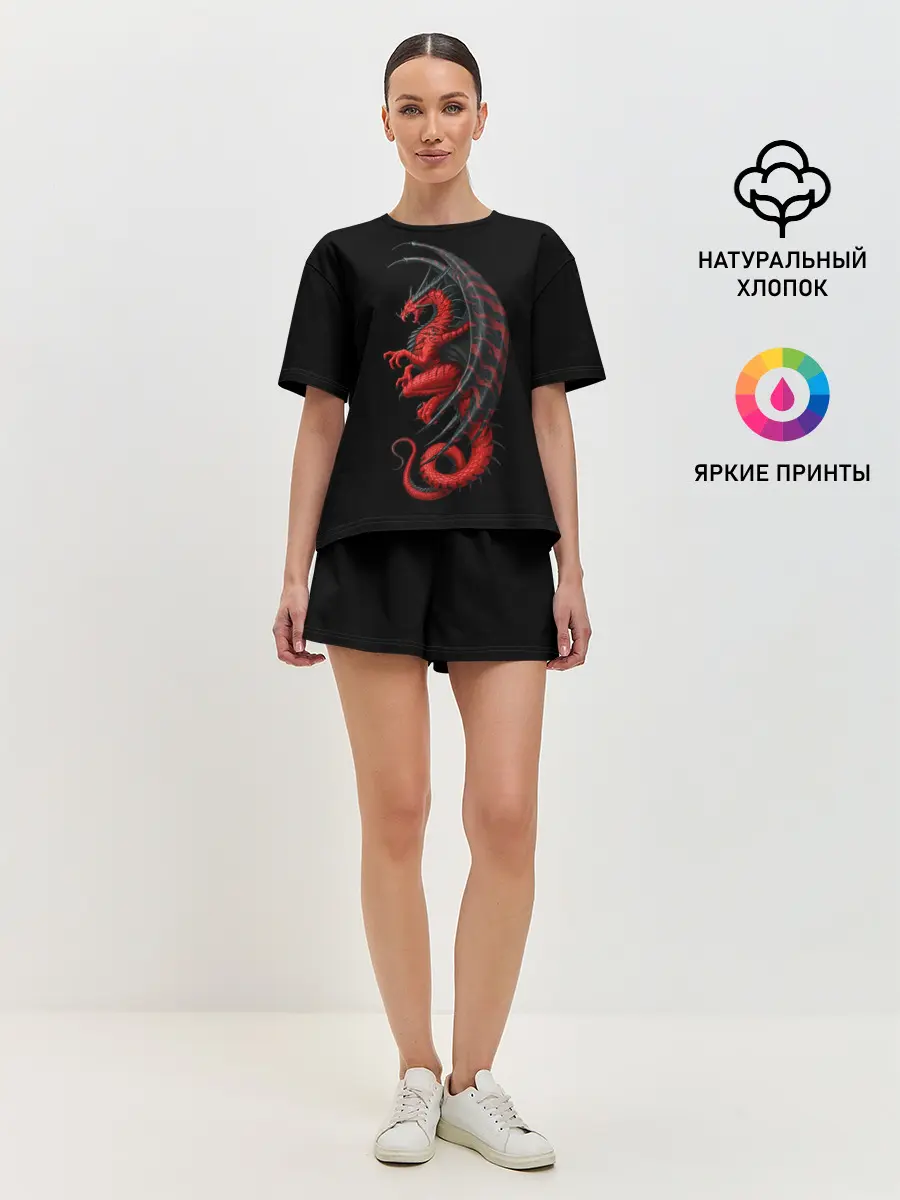 Женская пижама с шортами / Red Dragon