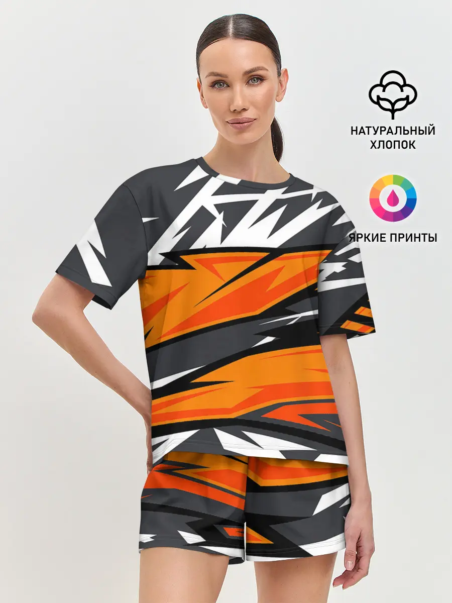 Женская пижама с шортами / corner camouflage