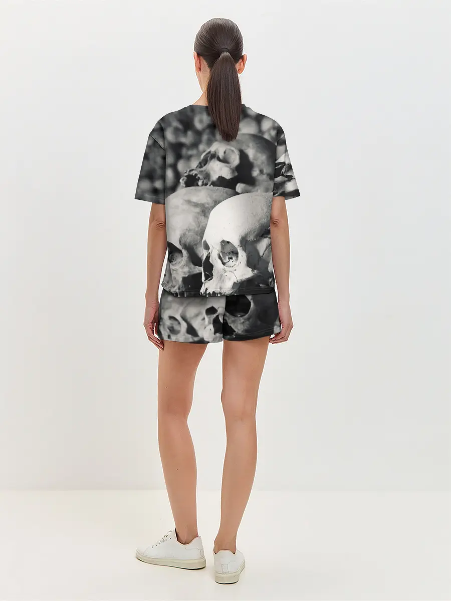 Женская пижама с шортами / ЧЕРЕПА