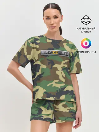 Женская пижама с шортами / Brazzers