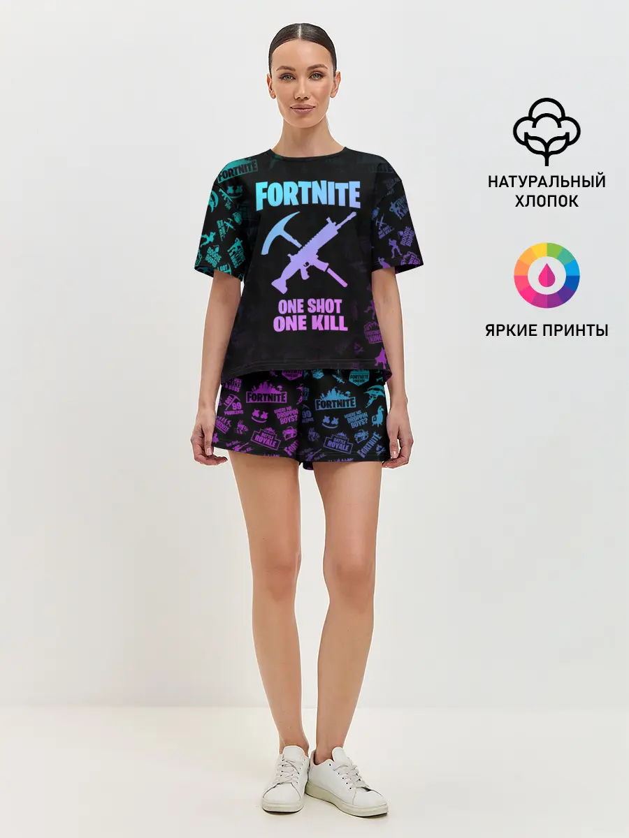 Женская пижама с шортами / FORTNITE