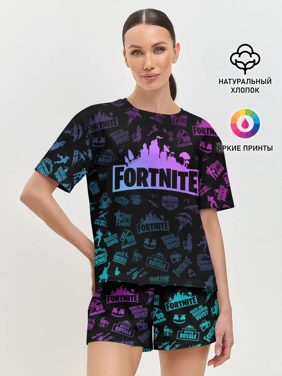 Женская пижама с шортами / FORTNITE