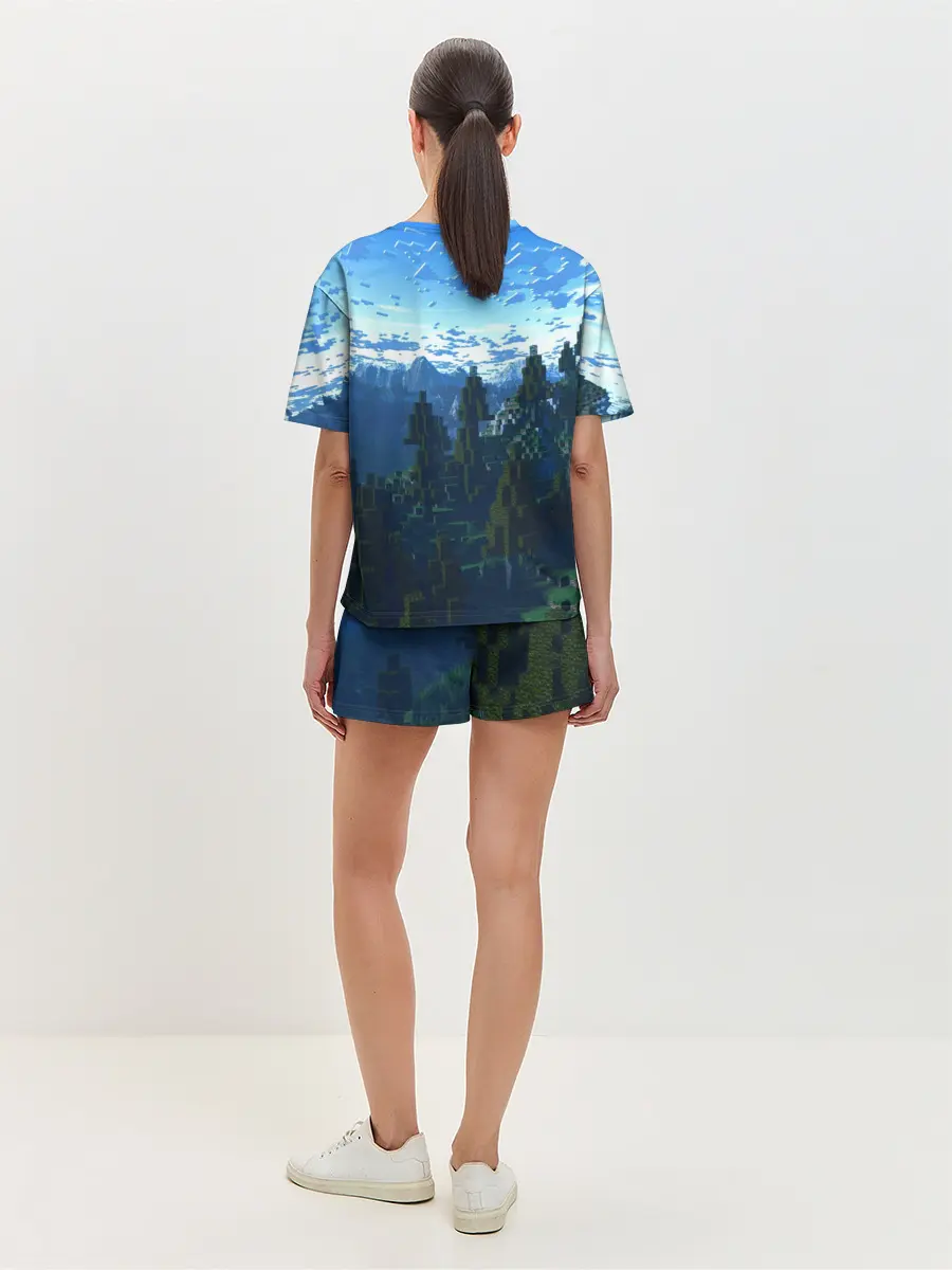 Женская пижама с шортами / Minecraft / Майнкрафт