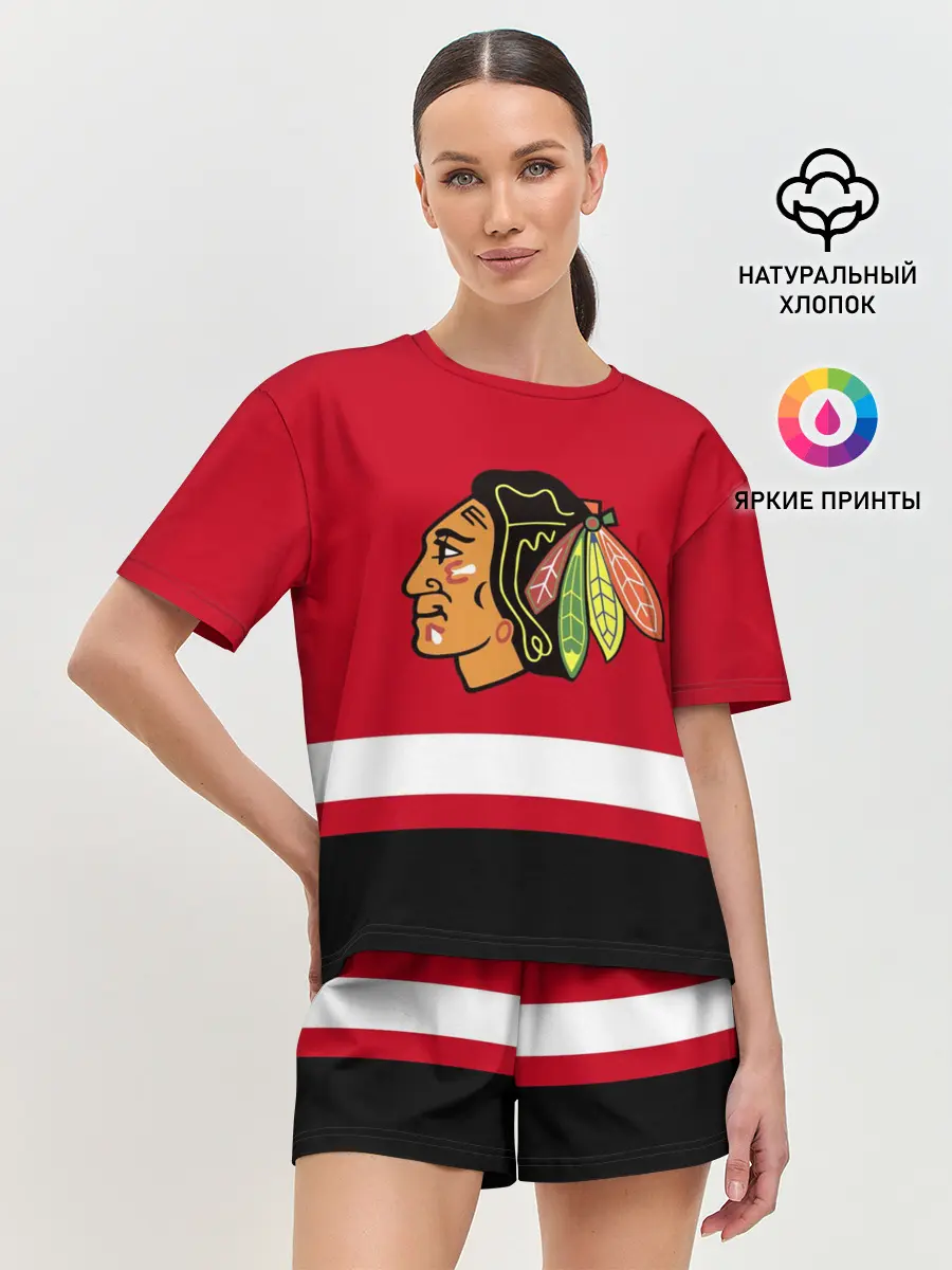 Женская пижама с шортами / Chicago Blackhawks