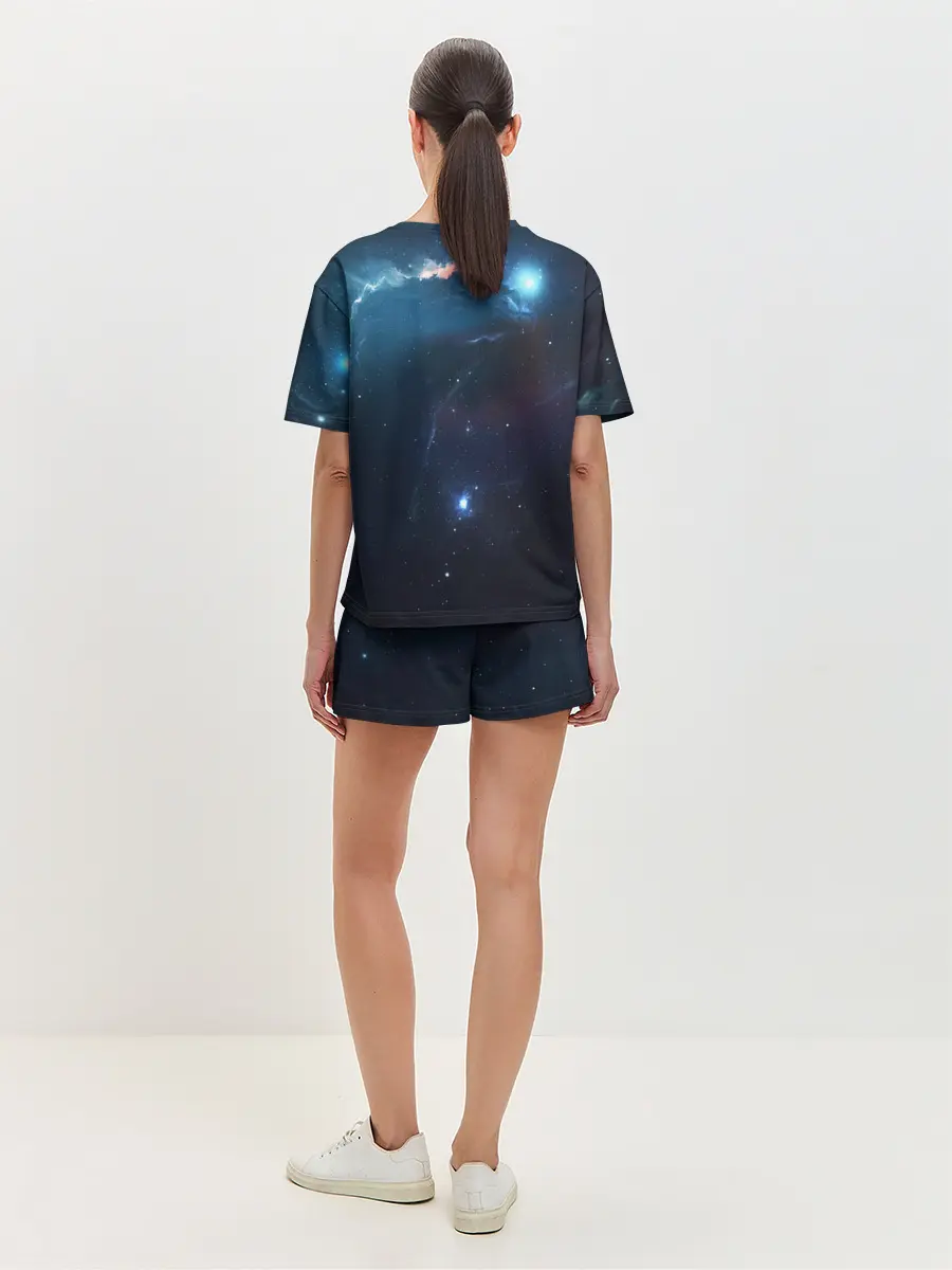 Женская пижама с шортами / Spaceship