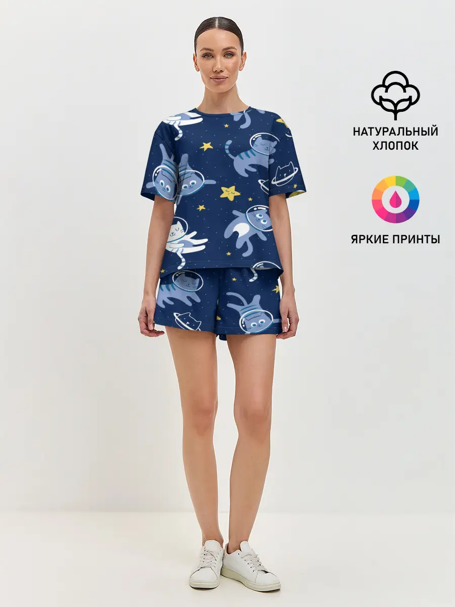 Женская пижама с шортами / КОСМОКОТ