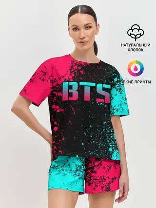 Женская пижама с шортами / BTS