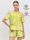 Женская пижама с шортами / Лайм