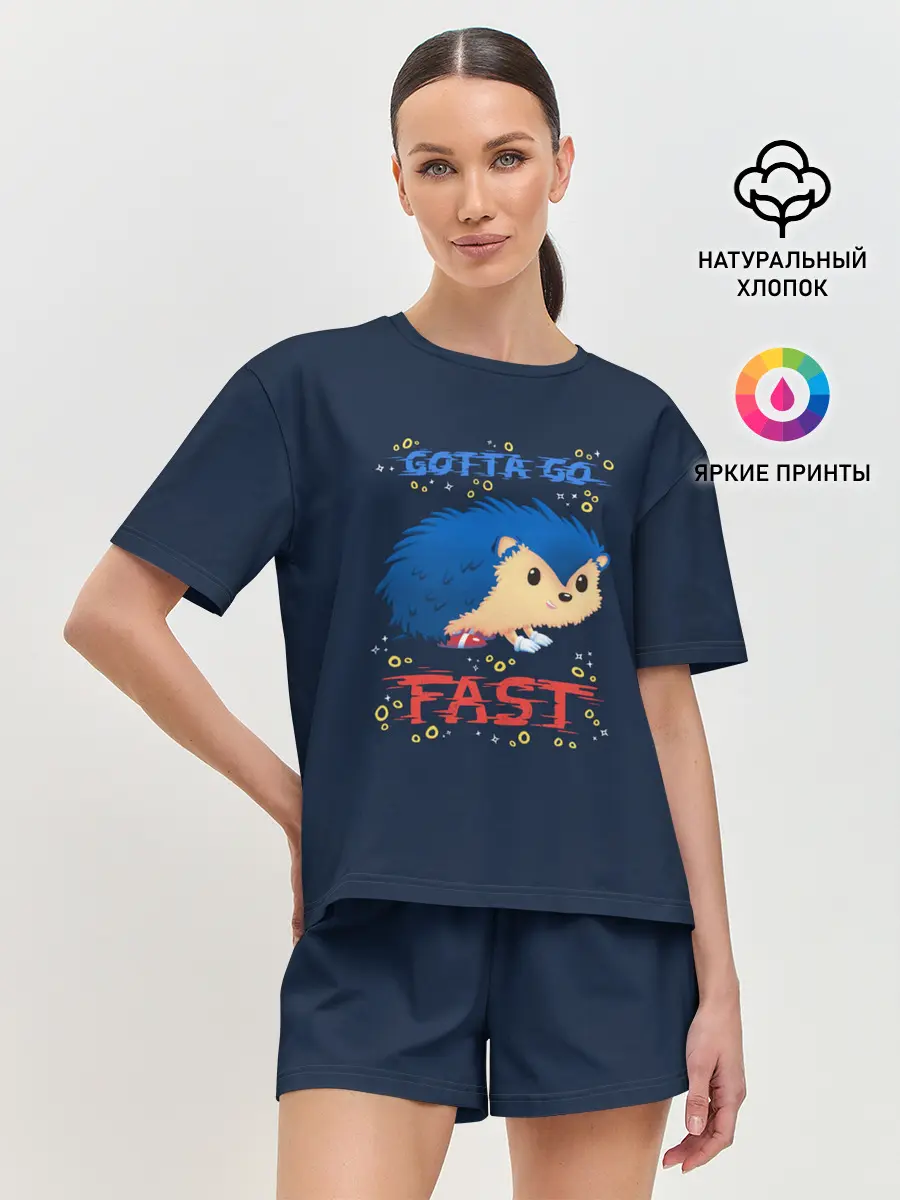 Женская пижама с шортами / SONIC | СОНИК