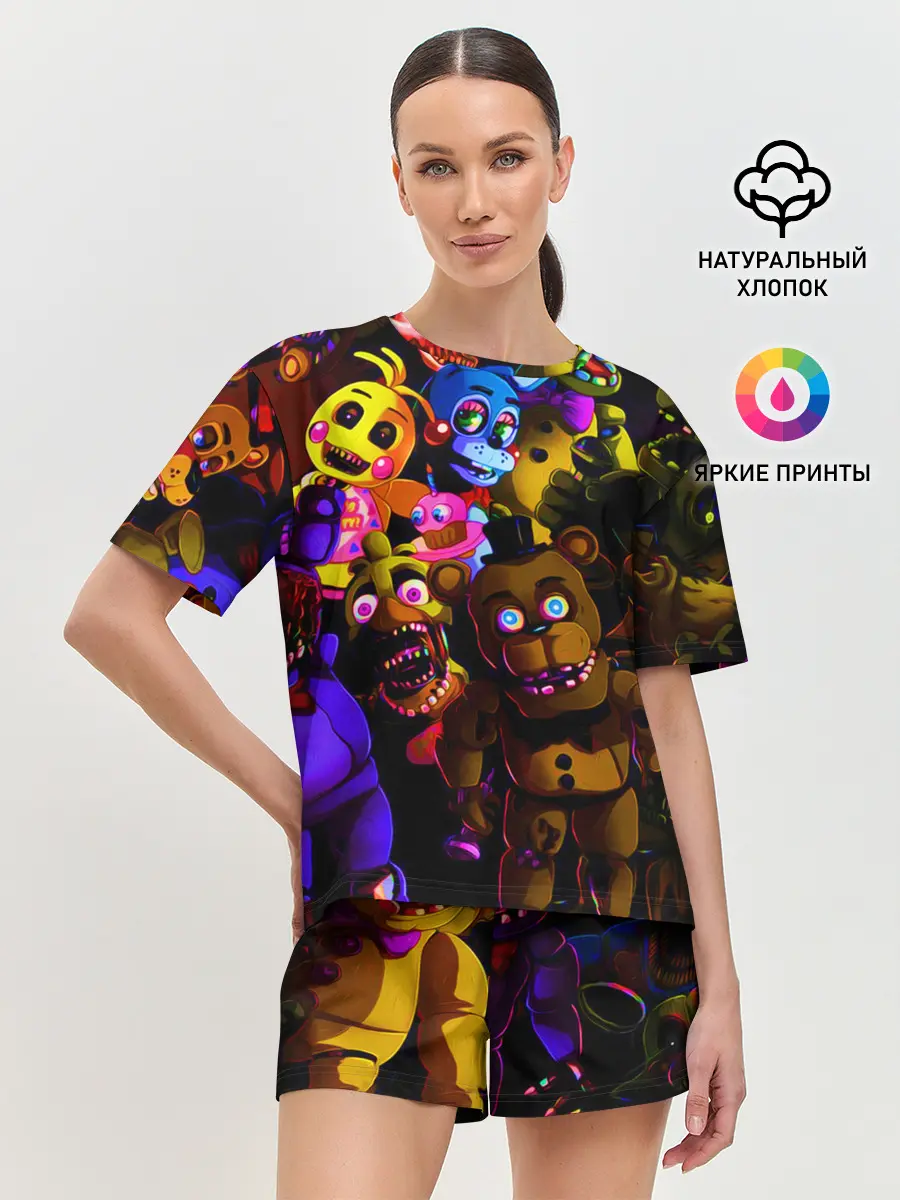 Женская пижама с шортами / Five Nights At Freddys