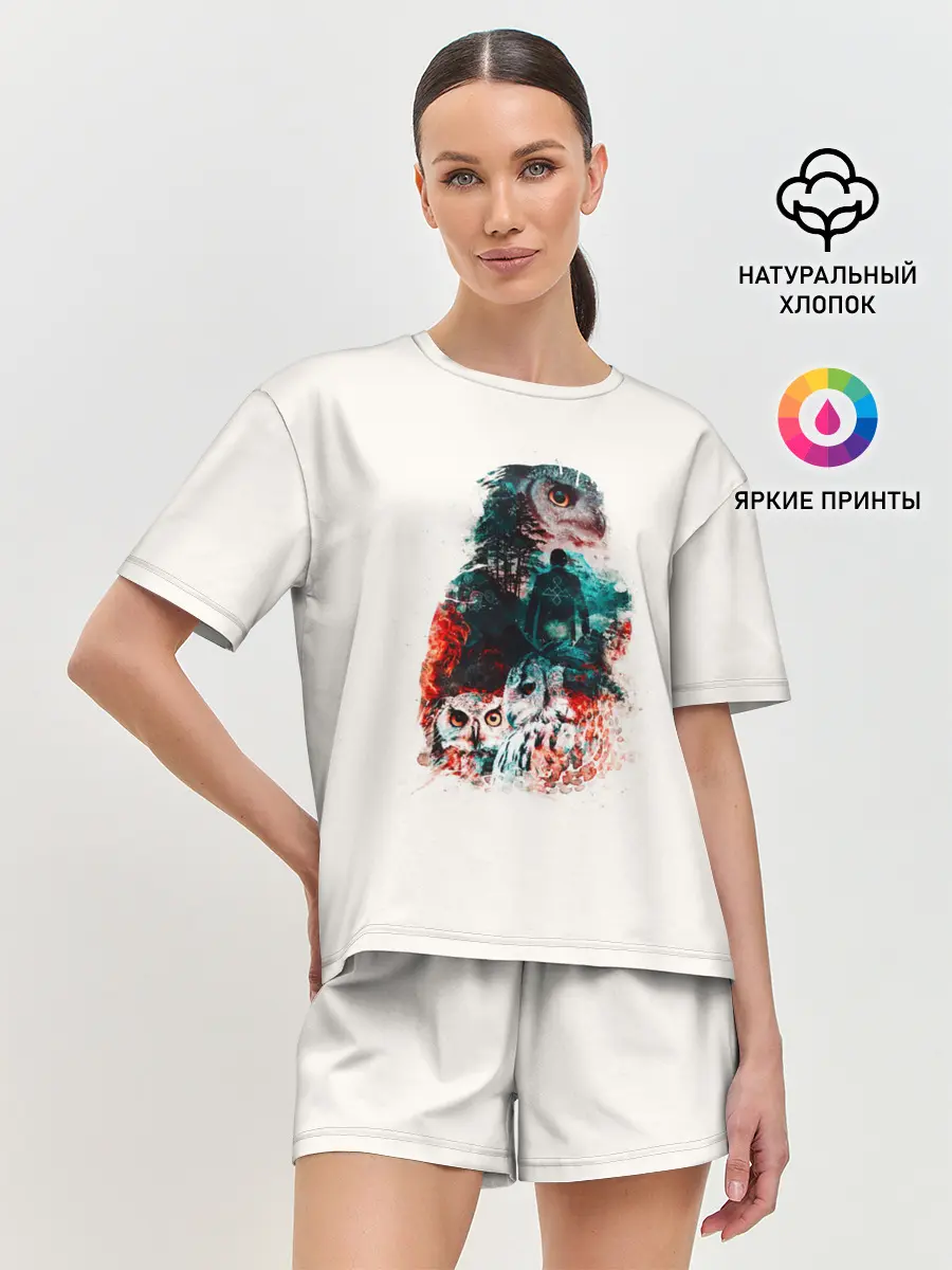 Женская пижама с шортами / Twin Peaks