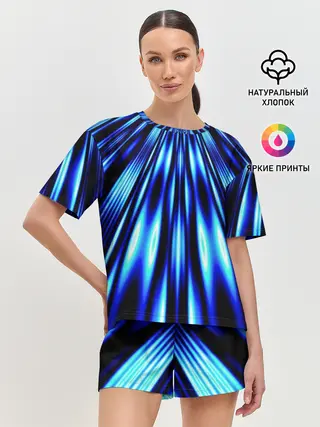 Женская пижама с шортами / Световые Лучи