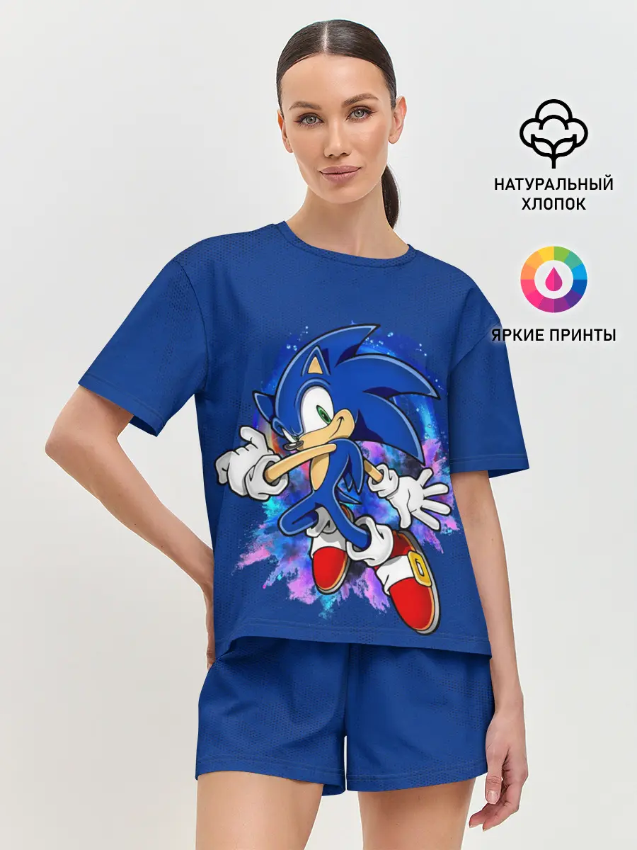 Женская пижама с шортами / Sonic