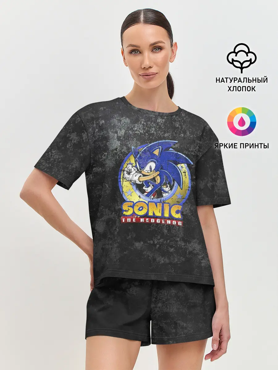 Женская пижама с шортами / СОНИК