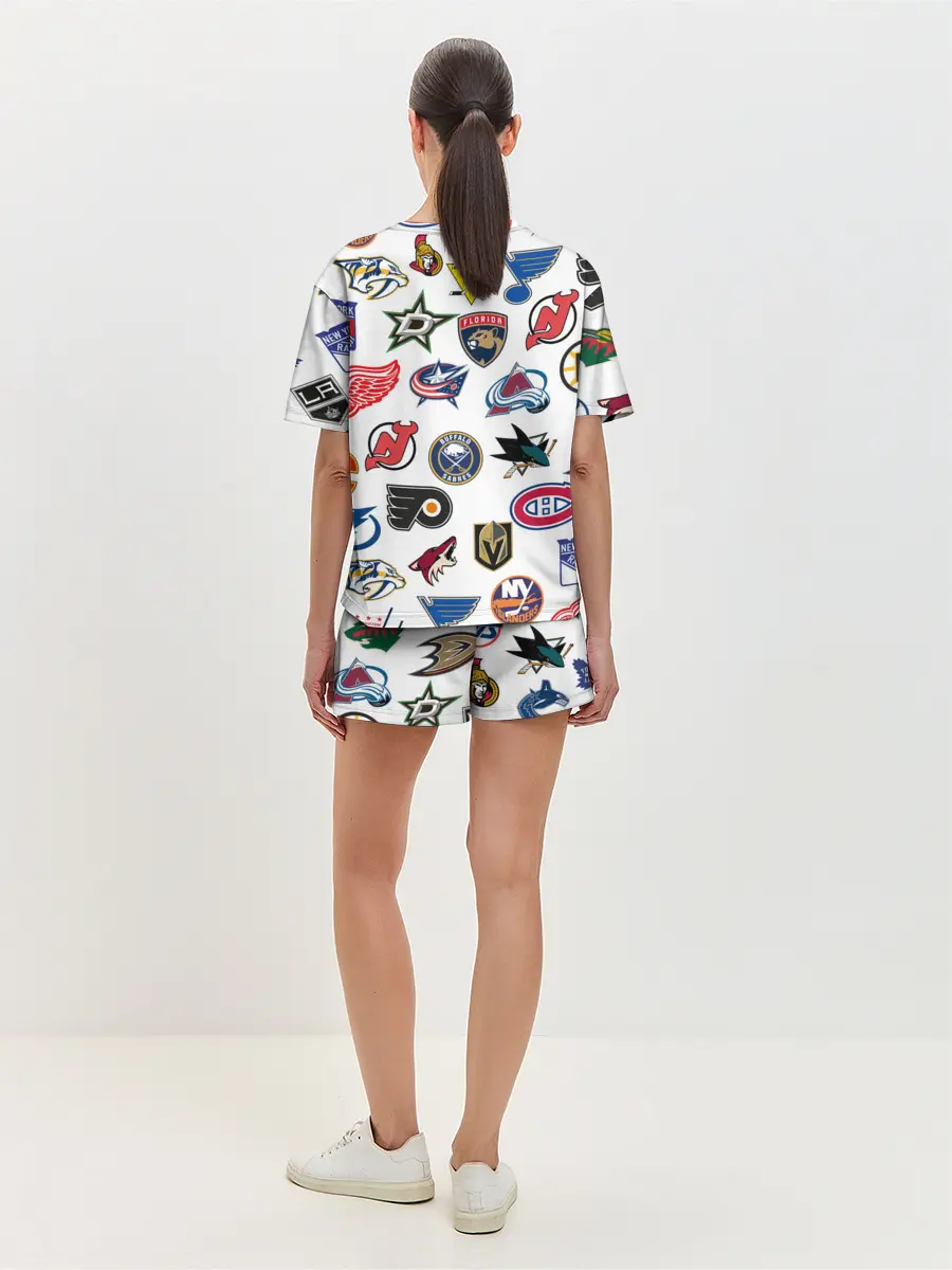 Женская пижама с шортами / NHL PATTERN