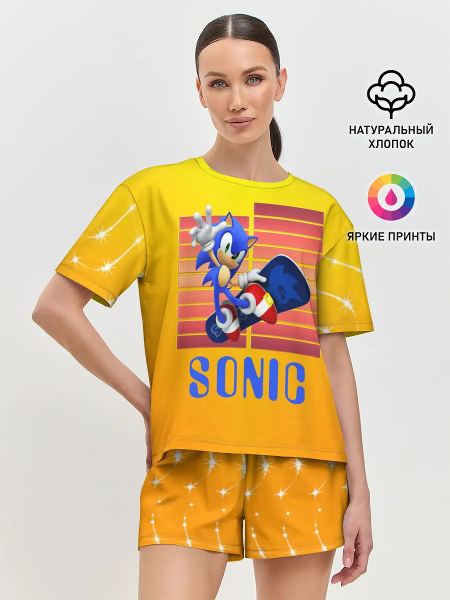 Женская пижама с шортами / Sonic - Соник