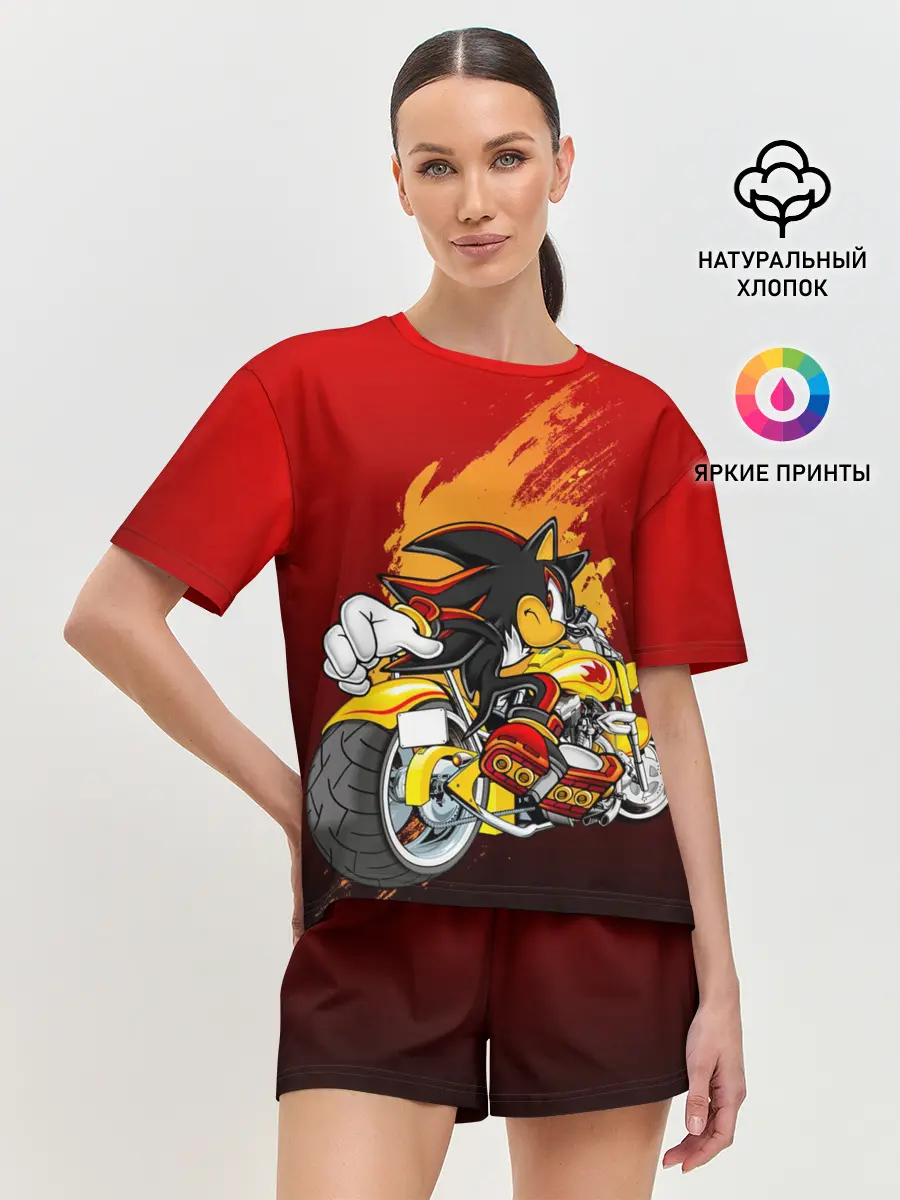 Женская пижама с шортами / Ёж Шедоу