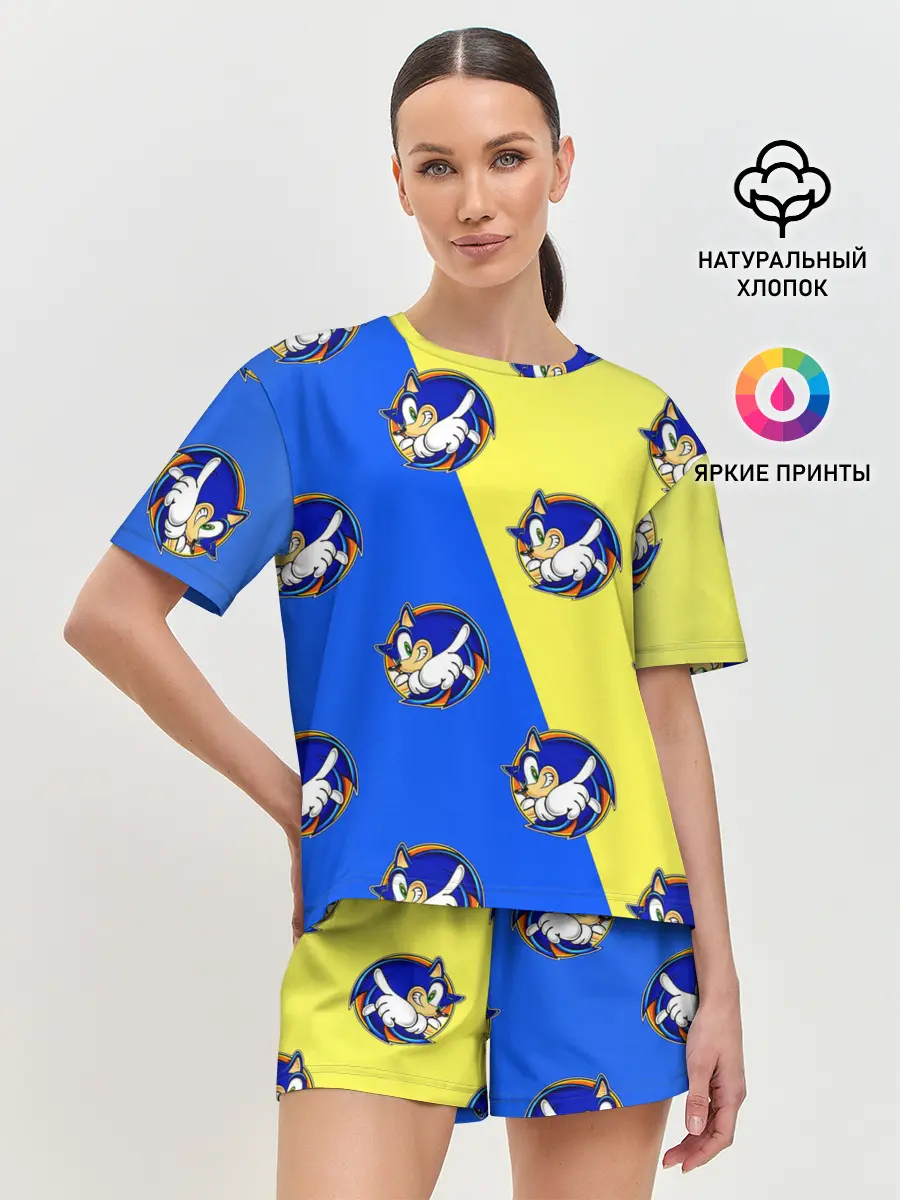 Женская пижама с шортами / Sonic - Соник