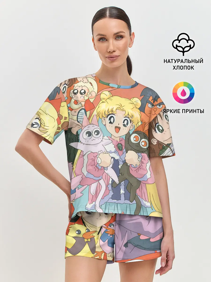 Женская пижама с шортами / СЕЙЛОР МУН