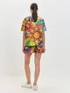 Женская пижама с шортами / Психоделия | Яркая