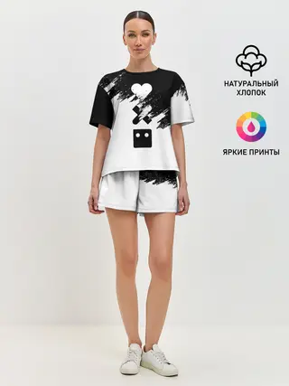 Женская пижама с шортами / LOVE DEATH ROBOTS | LDR