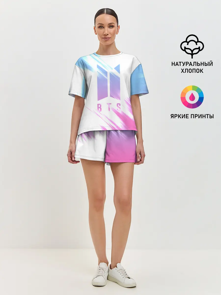 Женская пижама с шортами / BTS | БТС