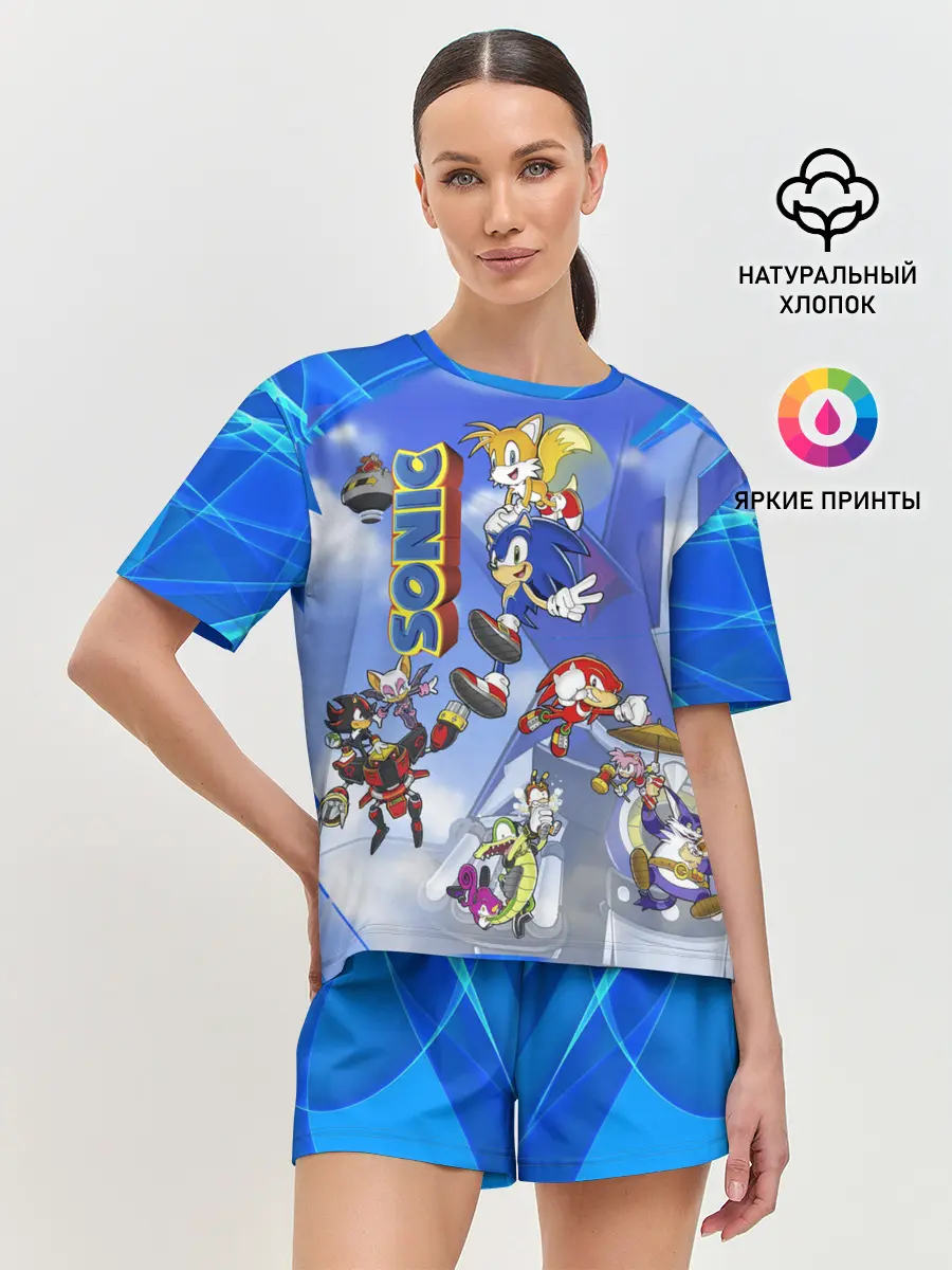 Женская пижама с шортами / Sonic