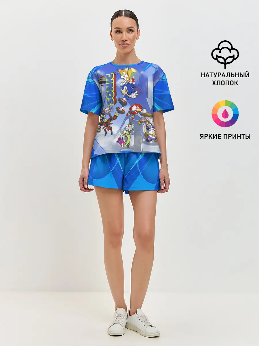 Женская пижама с шортами / Sonic