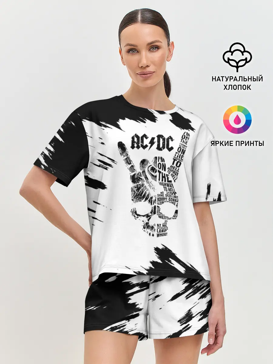 Женская пижама с шортами / AC/DC