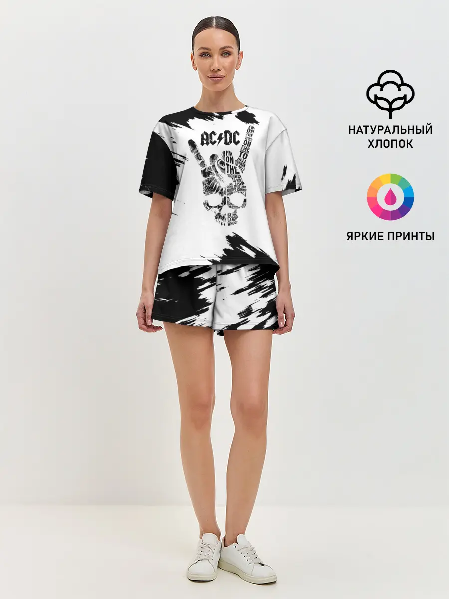 Женская пижама с шортами / AC/DC