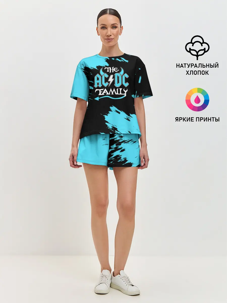 Женская пижама с шортами / The AC/DC famely