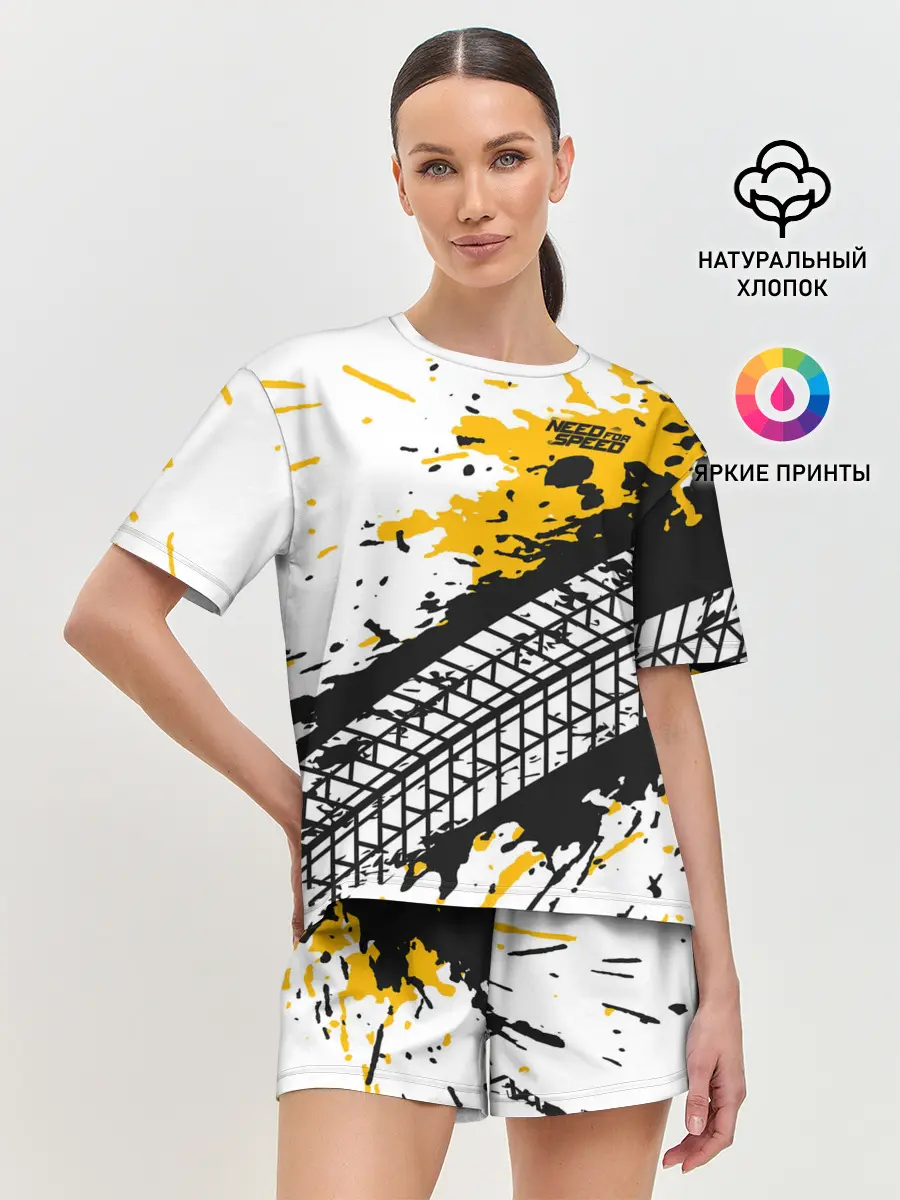 Женская пижама с шортами / Need for Speed